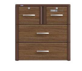 Tủ nhựa Tabi L 3 tầng Nâu gỗ